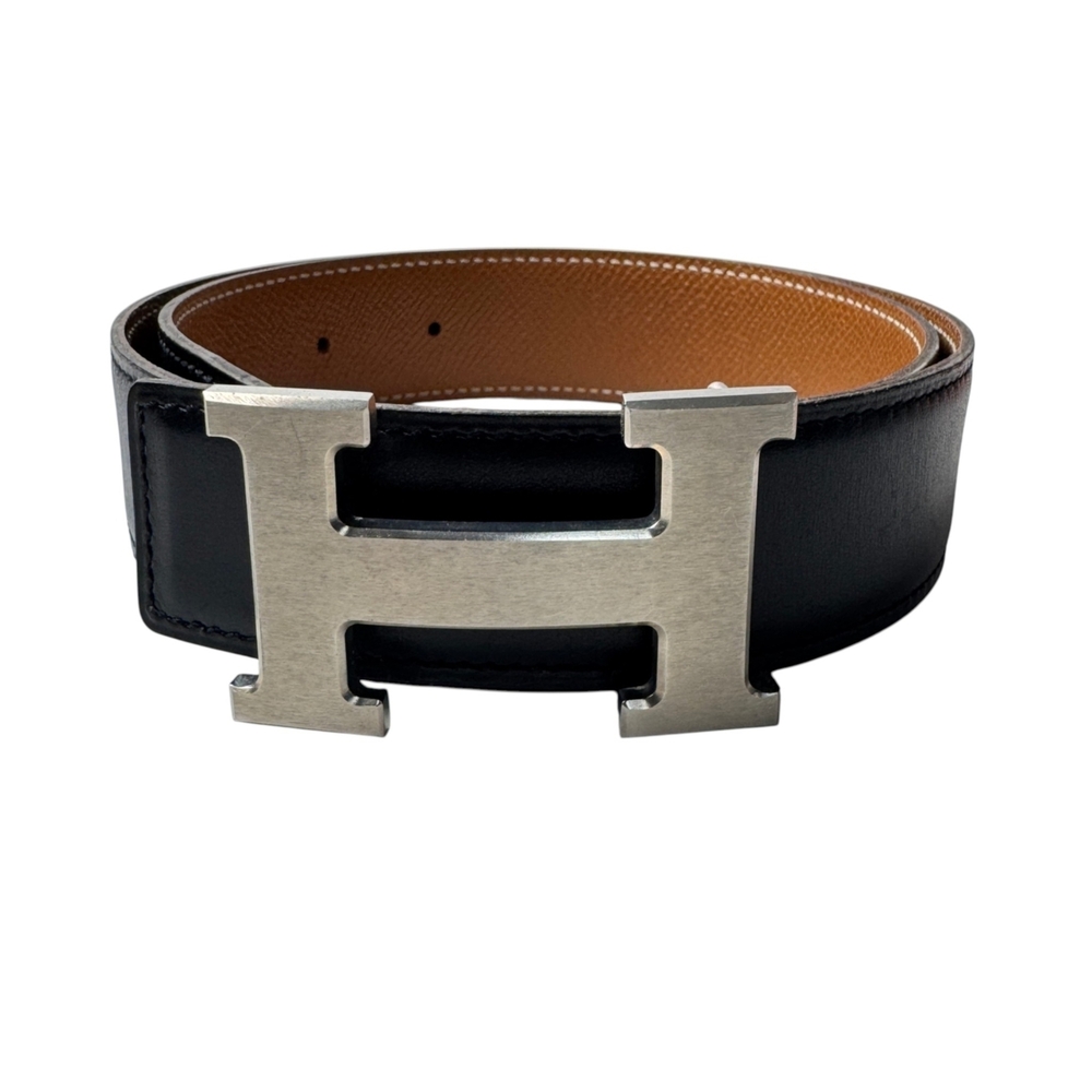 Hermes Constance H-belt, silver hardware, B stamp, #65, women's.